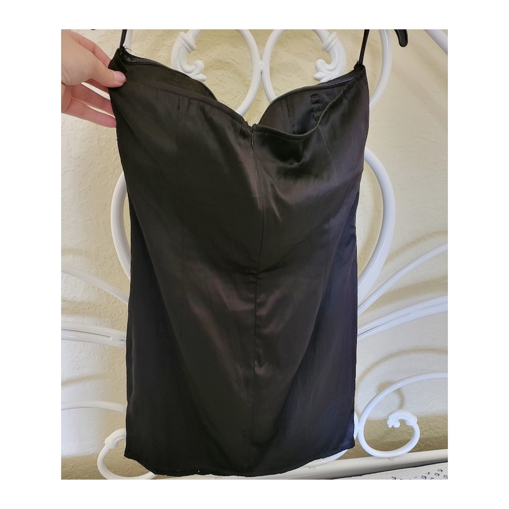 🌿YA Los Angeles Womens Black Mini Ruffle Dress size Medium - Picture 3 of 8